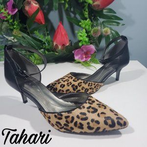 $10 SHOE SALE!  Tahari ROX calf hair Kitten Heels 6.5